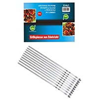 Los mejores  - GMMH Brochetas Pinchos Pinchos- Schampura 10 Unidad Acero INOX- 50 cm - 1 - Pack